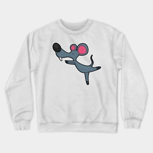 Mouse at Yoga Stretching exercise Crewneck Sweatshirt